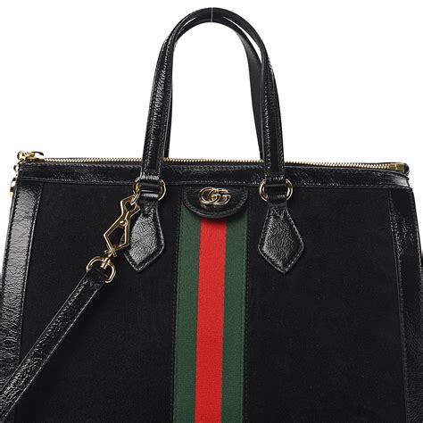 black suede gucci handbag